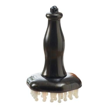 Imagem de harayaa Pente de massagem Gua Sha, escova de cabelo abdominal, ferramenta de massagem para pés, pescoço, crescimento de cabelo de corpo inteiro, portátil