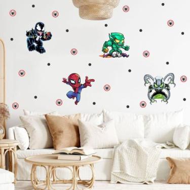 Imagem de Adesivo de Parede Homem Aranha Venom Octopus Duende Verde - Adesivos K