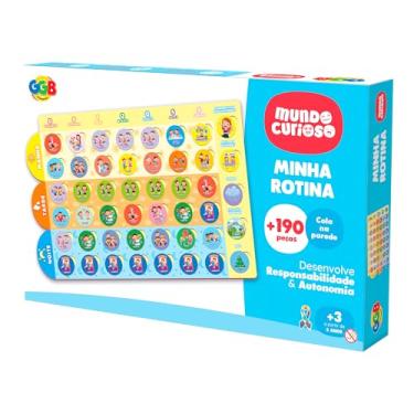 Imagem de GGB Plast Brinquedo Educativo Minha Rotina 190 Peças