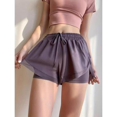 Imagem de Shorts De Verão Para Mulheres De Tamanho Grande, Cintura Alta, Secagem