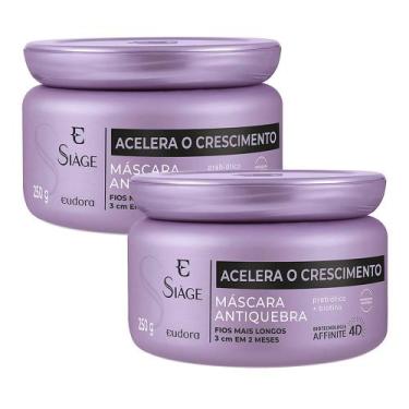 Imagem de Kit 2 Máscara Capilar Siàge Acelera o Crescimento 250g - Eudora