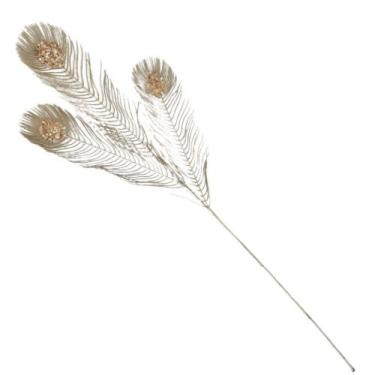 Imagem de Galho Pena Pavão Silicone 90cm 90cm - Carmella Presentes