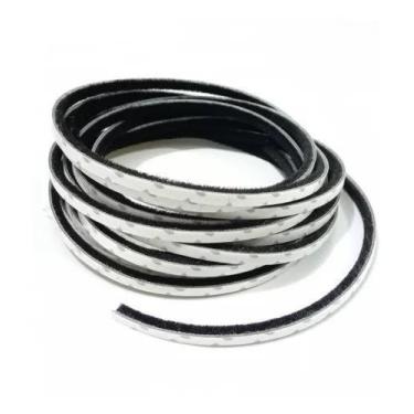 Imagem de Veda frestas escova adesivo3m 5x7 p/ portas ,janelas,móveis contra umi