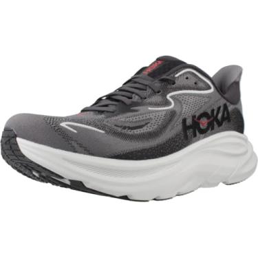 Imagem de HOKA Clifton 10 Tênis masculino, Preto carbono/cinza satélite, 43