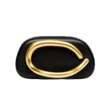 Imagem de Bolsa Clutch Carteira De Mão Casamento Madrinhas Festa Luxo Social Evento Formatura Couro