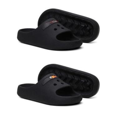 Imagem de Kit 2 Chinelo Slide Infantil Papete Confortavel Personagem Desenho Ani