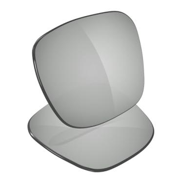 Imagem de Galvanic Lentes de reposição para óculos de sol Oakley Holbrook XXL OO9487 61 mm - Várias opções, Titânio prateado espelhado, 0