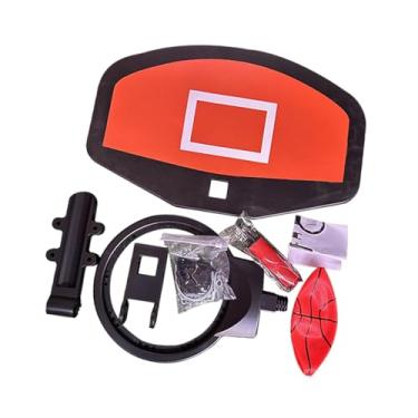 Imagem de YIJU Cesta de basquete para trampolim, incluindo bomba e bola, brinquedos esportivos, suporte universal à prova d'água para basquete ao ar livre para
