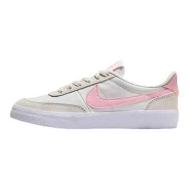 Imagem de Nike Killshot 2 sapatos infantis grandes (branco Summit/tom platinado/rosa médio macio), Summit branco/tom platinado/rosa macio médio, 20