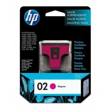Imagem de Cartucho De Tinta Hp 02 C8772wl Magenta | C7280 C6180 D6160 C7180 | Original 6ml