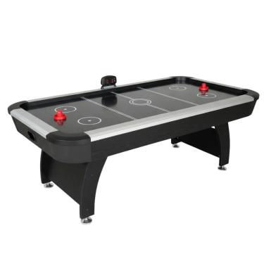 Imagem de Mesa De Air Hockey Profissional 220v Aero Game Preta Com Pontuação Eletrônica