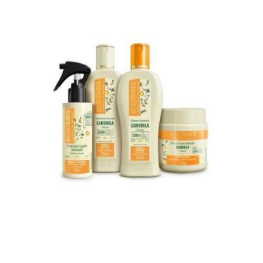 Imagem de Kit bio extratus camomila sh, cond, masc e finalizador 250gr