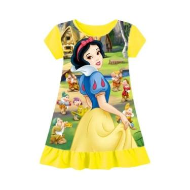 Imagem de Camisola de Pijama Sereia Princesa para Meninas (3-8 anos) - Verão, 2T
