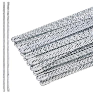 Imagem de HOBBIESAY Espartilho de metal plano com 30 peças em espiral 304 de aço inoxidável 304, espartilhos de costura de metal pré-cortados para costura, fantasia, saia, argola, gola, punho 24 x 0,56 cm