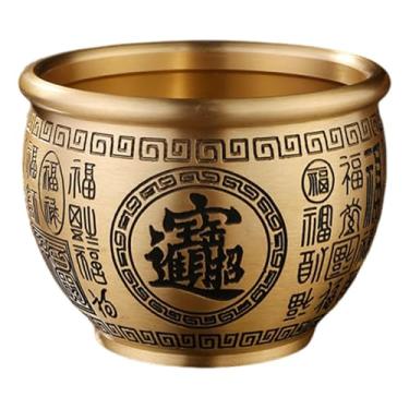 Imagem de Whtkoph Tigela Da Sorte Feng Shui em Latão, Tigela Da Sorte, Tigela Decorativa E Robusta em Estilo Chinês, Decoração de Mesa para Sala de Estar, Style B, Tamanho real