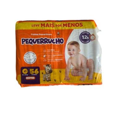 Imagem de Fralda Pequerrucho Hiper Tamanho G 56 Unidades