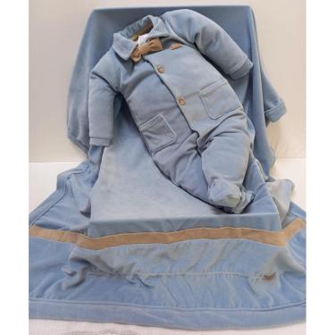 Imagem de Saída Maternidade Plush Bebê Menino Inverno Paraiso 16129-Masculino