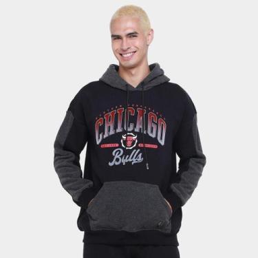 Imagem de Moletom NBA Chicago Bulls Senses Masculino, Preto, G