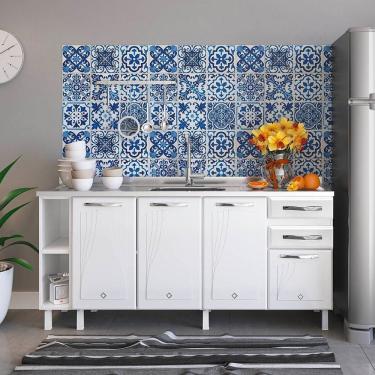 Imagem de Balcão de Cozinha Aço 180cm para Pia Star New Branco