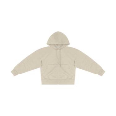 Imagem de Jaqueta Feminina Com Capuz Moletom Felpado Endless Bege, M, Bege