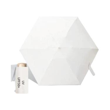 Imagem de Guarda-Sol Portátil Mini Dobrável UPF50+ Com Proteção UV, Guarda-Sol D