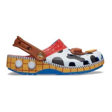 Imagem de Sandália crocs classic toy story woody clog infantil blue jean, Blue j