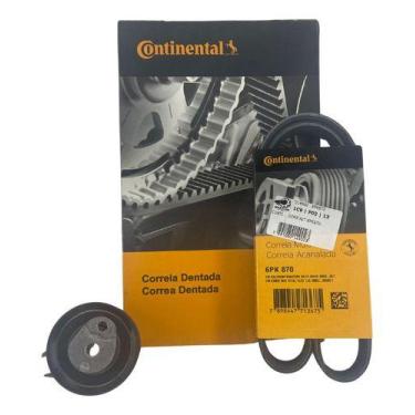 Imagem de Kit correia dentada e alternador e tensor kombi 1.4 flex - CONTITEC DE