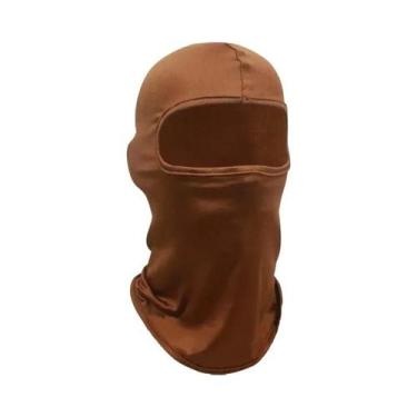 Imagem de Máscara De Esqui Masculina De Rosto Inteiro Preta Balaclava Com Cobert