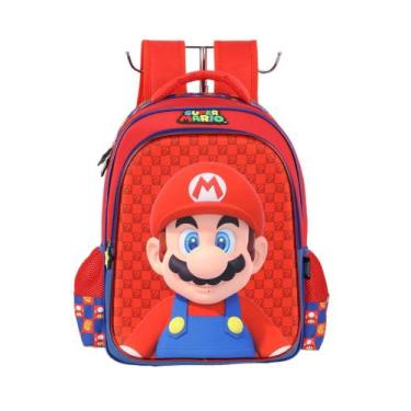 Imagem de Mochila Costas Escolar Super Mario Bros Licenciada New