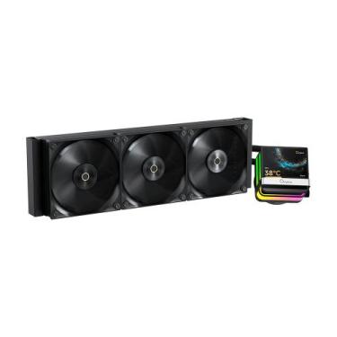 Imagem de Water Cooler Ocypus Sigma L36 Pro 360mm ARGB Com Tela LCD Preto