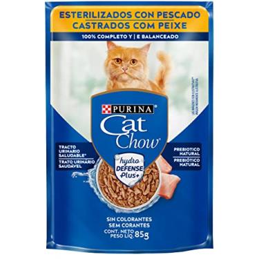 Imagem de Purina Cat Chow Ração Úmida Nestlé Para Gatos Castrados Sabor Peixe - 85G Purina - Sabor Outro