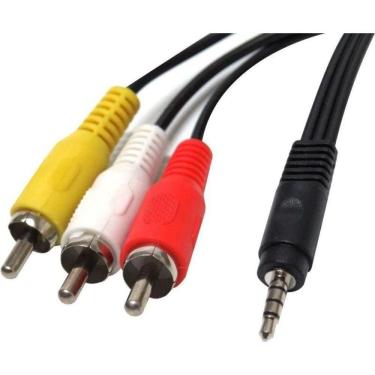 Imagem de Cabo P2 M X 3rca M 2 Audio E 1 Video 1 5m