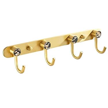 Imagem de KIZQYN Ganchos de casaco cabide montado na parede, gancho de parede de metal, gancho de cabide de parede criativo, gancho de parede para entrada, quarto, cabide de cozinha montado na parede (cor: j)
