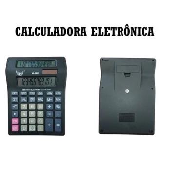 Imagem de Calculadora 2 Visores 12 Dígitos Grande Qualidade Escritório - Emb Eco