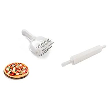 Imagem de Rolo Furador De Massa + Rolo Com 40cm Para Pizza