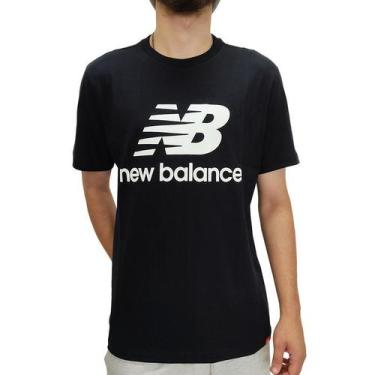 Imagem de Camiseta New Balance Masculina Essential Logo Algodão Bmt01575