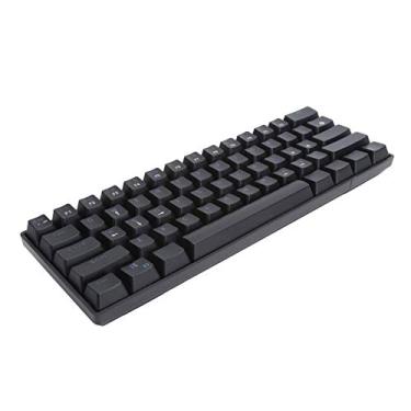 Imagem de Teclado USB Compacto Compacto Universal de 61 Teclas Teclado Mecânico Com Fio Teclado LED Retroiluminado para Jogos Com Interruptor Azul para Computador