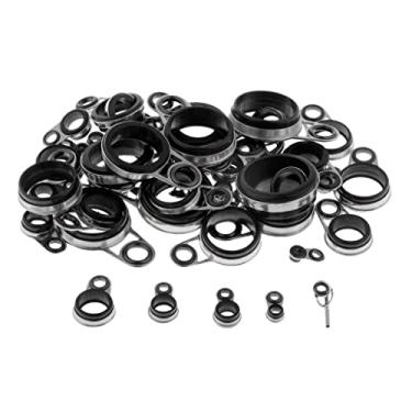 Imagem de predolo Conjunto de guias de vara de pesca com 49 peças, reparo de pontas, faça você mesmo, construção