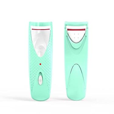 Imagem de Modelador de cílios elétrico aquecido aquecimento rápido de longa duração para os olhos dos cílios levantamento permanente clipe pinça ferramenta de maquiagem cosmética, verde