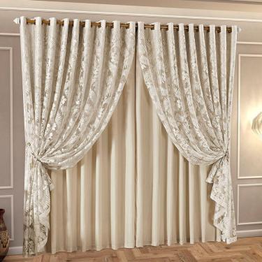 Imagem de Cortina Royalle Fendi 2,60m x 1,70m altura - Varão de até 2m