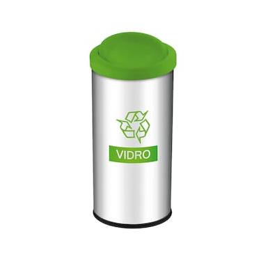 Imagem de Lixeira Seletiva Brinox 3100/203 Vidro Verde - 40,5 L