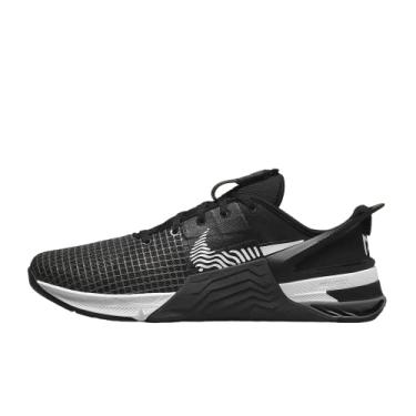 Imagem de Nike Meias masculinas Metcon 8, Preto e branco cinza fumê cinza fumê, 40