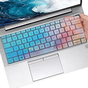 Imagem de Capa colorida para teclado HP EliteBook 630/430/X360 830/835 G7/G8 - película protetora de teclado de 13,3 polegadas (não serve para G9/G10)
