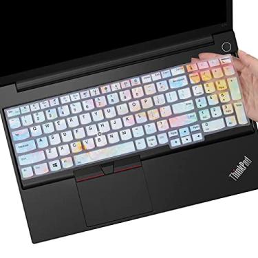 Imagem de Capa de teclado para Lenovo ThinkPad E15 Gen 4/3/2, ThinkPad L15 Gen 2/1, ThinkPad T15 T15p T15g P15 P15s P15v Gen 3/2/1, ThinkPad E580 E590 E595 L580 L590 P52 P52 53 P72 P73 T570 T575 T580 T590 -DL