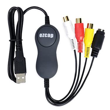 Imagem de Mwin Placa de captura de vídeo USB 2.0, conversor VHS/VCR para digital, digitalização de vídeo analógico para Mac ou Windows, fácil VHS/VCR/TV para DVD