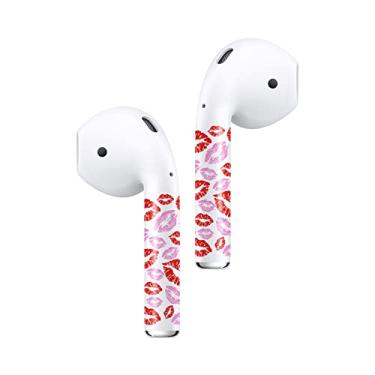 Imagem de ROCKMAX Acessórios de capa de fone de ouvido rosa para AirPods Gen 1/2, presente de decalque ideal para mulheres e meninas, capa de fone de ouvido elegante com ferramentas de fácil instalação