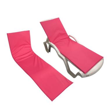 Imagem de Colchonete Almofadado De Espreguiçadeira Piscina Rosa Impermeável