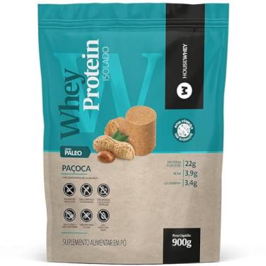 Imagem de Housewhey Whey Protein Isolado, Sabor Paçoca, 900g