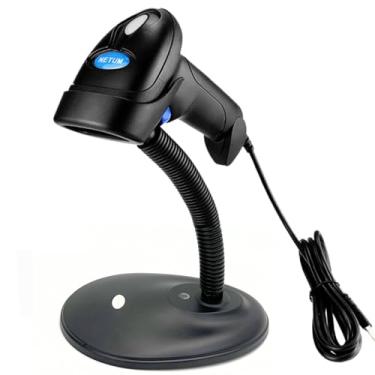 Imagem de Leitor Código De Barras 1d Com Fio Scanner Boleto Conta Loja Leitura de Tela NF (Leitor COM SUPORTE)