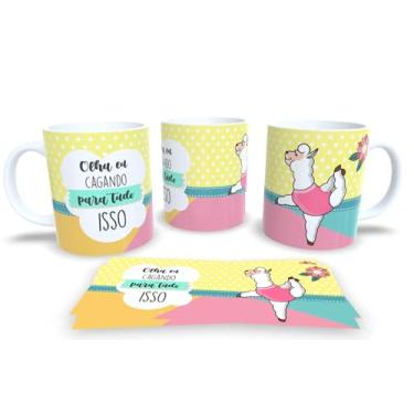 Imagem de Canecas de Porcelana Branca Personalizadas Ihama Irritada (olha eu cagando)